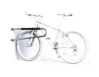 Riel con carriles de enganche para 2 bicicletas