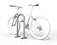 Bicicletero U Invertida Pequeño 2 bicicletas - Placa Base